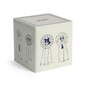 Hay - HAY Dogs Food Storage Tin - Large - Blå/hvid